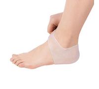 Gel Talon Chaussettes 4 Types 2 PCS Silicone Hydratant Gel Talon Protéger Chaussettes Sec Fissure Pied Manches Soulagement De La Douleur(blanc)