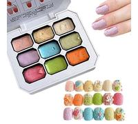Gel Tamponnage Pour Ongles Pigment De Peinture Mat Effet Dégradé 9 Couleurs