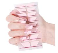 Gel tendance pour ongles - Autocollants brillants - Pour French Tip - Bandes pour ongles - Décorations artistiques - Fournitures de manucure