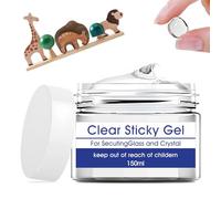 Gel Transparent de Musée, Pate a Fixe Extra Forte, Pate a Fixe pour Collections de Musées, Pâte À Fixe Amovible Forte Adhérence pour Éviter les Vibrations et Les Chutes, 150ml