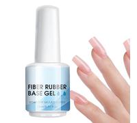 Gel transparent pour fibre à ongles - 15 ml - Accessoire de manucure - Formule de renforcement durable - Application facile au pinceau - Finition à séchage rapide - Format de voyage compact - Convient