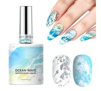 Gel UV Ongles Effet Diffusion Vague Marine Séchage