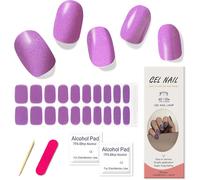 Gel Uv Vernis À Ongles Autocollants, 20pcs Paillettes Ongles En Gel Uv Semi Durci, Brillant Auto-Adhésifs Gel Nail Stickers, Autocollant French Manucure Pour Femme Fille - Amour De Violette