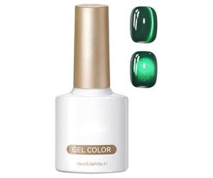 Gel Vernis pour Ongles | Matériel de Manucure Gel Couleur pour Ongles - Vernis À Avec Effet Chatoyant En Émeraude Fruité,Pour les Professionnels de Salon à Domicile, les Femmes, l'Épouse, l'Ami