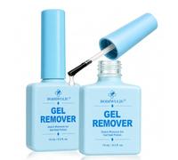 Gel Vernis Remover Doux, 2 Pièces Dissolvant Vernis Semi Permanent Bleu Ciel