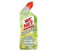 Gel WC Anti-Calcaire Intense Citron aux Huiles Essentielles WC NET - le flacon de 700mL Lot De 4 - Par Lot
