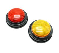 Gelabur 2-Pack Buzzer Blind Test, Buzzer pour Jeux de Questions avec 4 Sons Préenregistrés, Buzzer sonore et Lumineux, Cadeaux de Noël pour Enfants