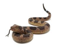 Gelabur Faux serpents farces, serpent en caoutchouc réaliste pour garder les oiseaux à distance, faux serpent à sonnettes jouet - Figurine de serpent réaliste pour farces, décorations d'Halloween et à