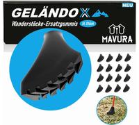 GELÄNDOX Bâtons de randonnée Embouts tout-terrain [14pcs] Nordic Walking amortisseurs en caoutchouc Trekking