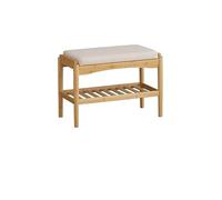 GELASIGE Banc à chaussures à langer pour salon, maison, entrée, tabouret d'entrée, tabouret à chaussures à coussin doux, banc à chaussures pour entrée (A)