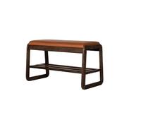 GELASIGE Banc à chaussures en bois massif pour l'entrée, armoire à chaussures domestique, banc d'entrée avec étagère à chaussures, banc de rangement rectangulaire pour chaussures assises banc pour