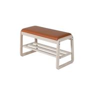 GELASIGE Banc à chaussures en bois massif pour l'entrée, armoire à chaussures domestique, banc d'entrée avec étagère à chaussures, banc de rangement rectangulaire pour chaussures assises banc pour