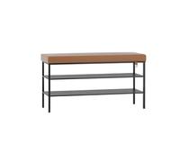 GELASIGE Banc à chaussures pour porter des chaussures à la porte, banc long pour changer de chaussures à la porte, armoire à chaussures domestique, banc à chaussures pour entrée (A)