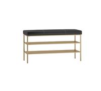 GELASIGE Banc à chaussures pour porter des chaussures à la porte, banc long pour changer de chaussures à la porte, armoire à chaussures domestique, banc à chaussures pour entrée (C)