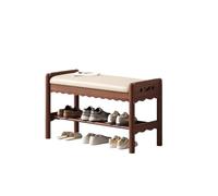 GELASIGE Banc de rangement à chaussures en bois massif tabouret à langer porte de maison tabouret long sac souple tabouret entrée maison étagère à chaussures tabouret porte banc à chaussures banc à