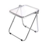 GELASIGE Petite table de chevet en acrylique pour la maison, le salon, le canapé, petite table basse, table de chevet pliable pour chambre à coucher