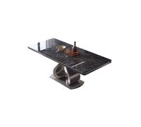 GELASIGE Table à manger rectangulaire en ardoise salon table moderne table de cuisine adaptée pour salon, salle à manger, cuisine table à manger moderne(B)