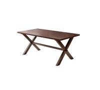 GELASIGE Table à Manger Simple En Bois Massif Pour Restaurant, Table Rectangulaire En Bois De Noyer Table À Manger Moderne