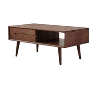 GELASIGE Table basse Armoire de rangement Table basse en bois massif Table à thé nordique Table basse moderne pour petits appartements Table d'appoint simple Table basse pour le salon (105 cm)