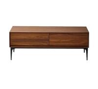 GELASIGE Table basse carrée en bois pour salon, meuble nordique, moderne et carrée 120 cm