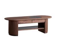 GELASIGE Table basse en bois massif pour salon, table à thé simple pour la maison, table à thé moderne pour petit appartement, petite table basse pour salon