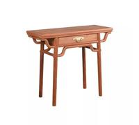 GELASIGE Table d'autel en acajou avec tiroirs, style chinois, entrée, rayures en bois massif, couloir, mur, table de paysage pour table Mandir pour la maison