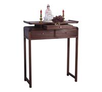 GELASIGE Table d'autel moderne et simple table sacrifiée d'encens, sanctuaire domestique, table tributte en bois massif, autel de salon Mandir pour la maison