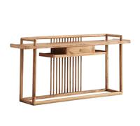 GELASIGE Table d'autel style chinois Dieu de la richesse Table d'entrée d'autel en bois massif avec tiroirs pour placer la table de Bouddha Autel de Bouddha Table de sacrifice Mandir pour la maison(B)