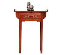 GELASIGE Table D'autel Table Bouddha en Acajou Table pour encens Chinois Rétro Table d'exposition Bouddha pour la maison, Table d'entrée en Bois massif Mandir pour La Maison