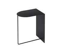 GELASIGE Table de chevet créative en fer forgé, table basse pour salon, chambre à coucher, canapé d'angle, table basse, table de chevet de rangement, tables d'appoint pour chambre à coucher (noir)