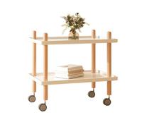 GELASIGE Table de chevet de style nordique mobile pour canapé, table basse, petite table de chevet, table de chevet, étagère de rangement, tables d'appoint pour chambre à coucher
