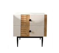 GELASIGE Table de chevet de style nordique, petite table d'appoint carrée pour canapé, chambre à coucher, armoire de rangement, tables d'appoint pour chambre à coucher