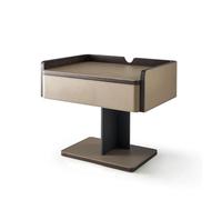 GELASIGE Table de chevet en cuir selle, modèle de pièce, meuble de rangement pour chambre à coucher, canapé, table d'appoint pour chambre à coucher