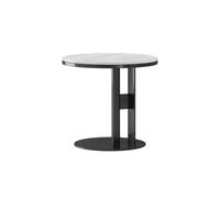 GELASIGE Table de chevet italienne pour canapé - Table d'angle - Table d'angle - Pour salon - Style nordique - Simple - Rond - Petite table d'appoint - Table de chevet - Table d'appoint pour chambre à