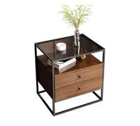 GELASIGE Table de chevet simple pour chambre à coucher, salle de location, table de chevet, style italien, petite étagère de rangement, tables d'appoint pour chambre à coucher