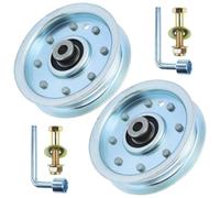 GELASKA Lot de 2 poulies de renvoi 756-0627b remplace MTD 756-0365, 956-0365, 956-0635, 756-0627, 756-0627D, GW-7560627, Oregon 78-050, 280-133627b 5. Rotatif 11. 144
