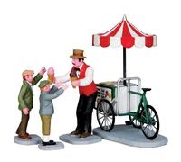 Lemax Chariot à glace Gelato Cart Lot de 4
