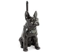 Gelco Design Chien Pot à Balai Ceramique Noir 15 x 20 x 29 cm