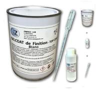 Gelcoat Blanc 1 Kg Gel coat bateau pour Fibre de verre + catalyseur + Pipette de dosage