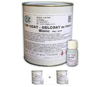 Gelcoat - Gel Coat Bateau - 2 Kg - Finition Lisse et Brillante - Repeignable - Fabriqué en France