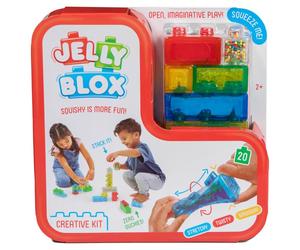 Gelée Blox 20pcs - Créatif Kit Construction Bloc Extensible Twisty Smooshy
