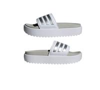 Gelée Flip Flops Curseurs FEMME Adidas Adilette PlatForm Gris Argenté
