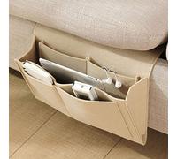 Gelentea Sac de rangement en feutre avec poches pour lit, canapé, bureau, organiseur à suspendre pour téléphone, magazines, tablettes, télécommandes