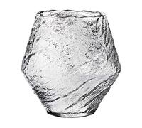 Gelentea Verre à whisky en cristal martelé fait à la main résistant à la chaleur - Style japonais