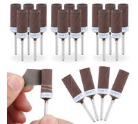 Gelewuld Lot de 20 manchons abrasifs à grain 320 pour perceuses Dremel & perceuses, jeux de douilles, blocs de papier abrasif pour métal, bois, moules, pierre, polissage