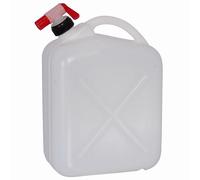 Geli 205-01005 Bidon d'eau, 10 litres, avec robinet, blanc