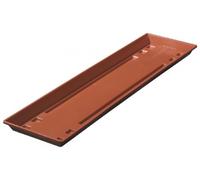 Geli 804 080 06 Standard Soucoupe carrée Terracotta 80 x 15,50 cm