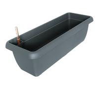 Geli Bac à fleurs AQUA ANDALUCIA Anthracite 60 cm avec système d'arrosage - plastique
