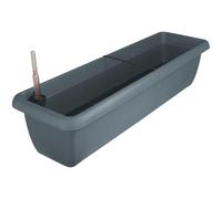 Geli Bac à fleurs AQUA ANDALUCIA Anthracite 80 cm avec système d'arrosage - plastique