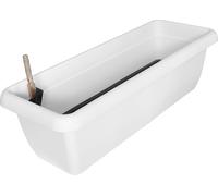 Geli Bac à fleurs AQUA ANDALUCIA blanc 60 cm avec système d'arrosage - plastique